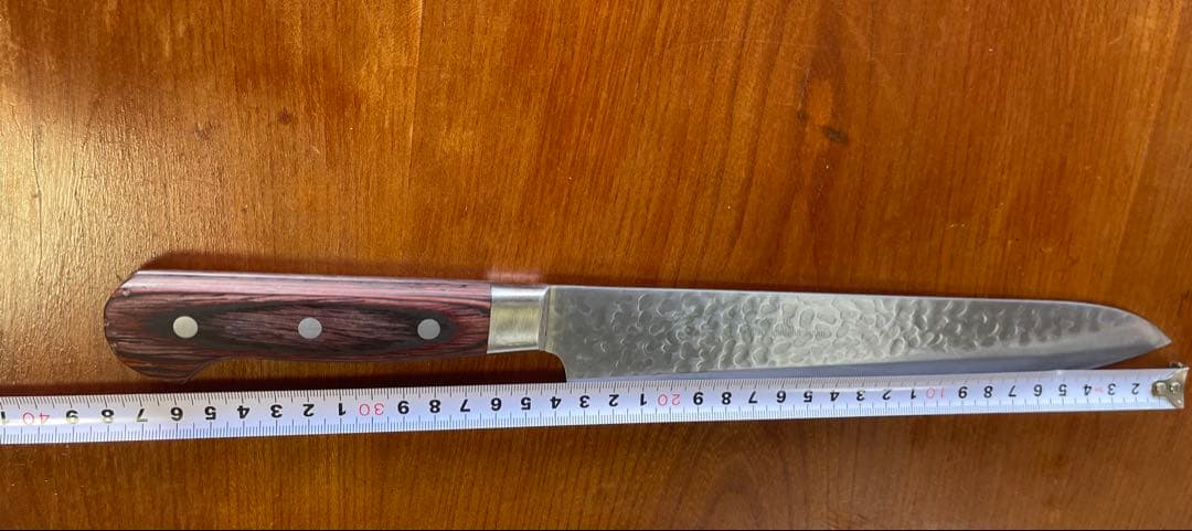 堺 孝行 33層 槌目ダマスカスVG10牛刀　約230mm