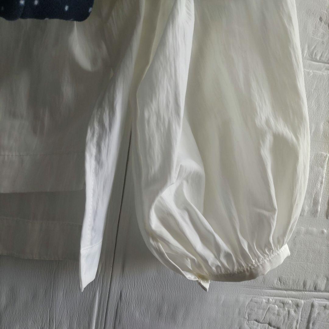 美品✨MACHATT 　マチャット　プリーツカラーブラウス 　ビッグカラー