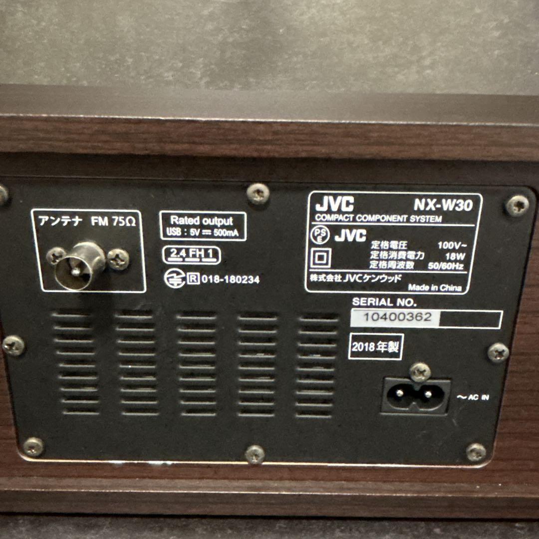 【極美品】JVC NX-W30 コンポ Bluetooth対応 リモコン付