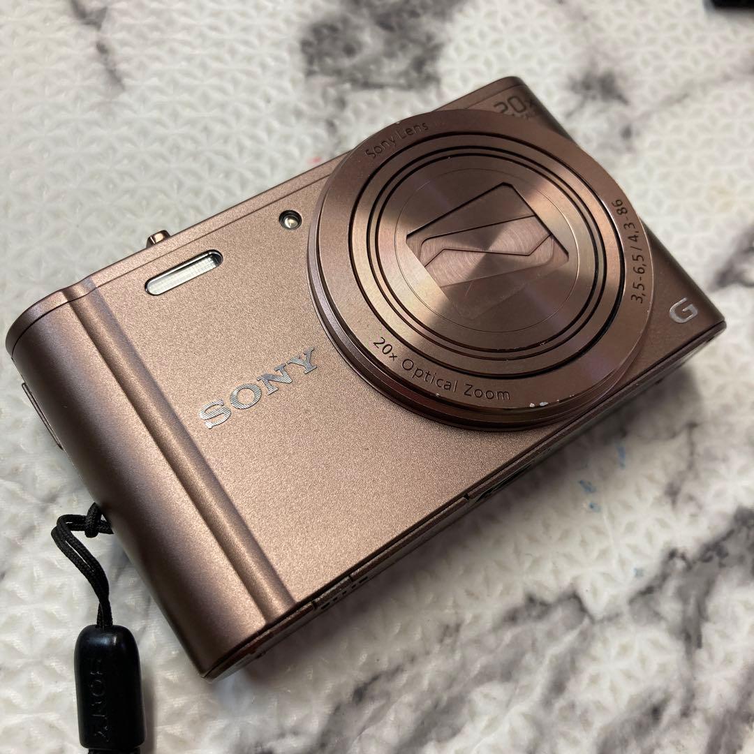 動作品◎ SONY DSC-WX300 ブラウン デジカメ サイバーショット