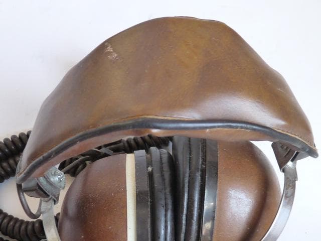 Pioneer SE-45 有線ヘッドホン ブラウンレザー　レトロ