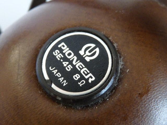 Pioneer SE-45 有線ヘッドホン ブラウンレザー　レトロ
