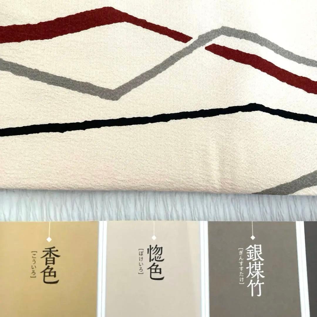 【美品✨】ヒロミチナカノ　洗える着物　小紋　惚色　縞　日本製　トールサイズ　R1