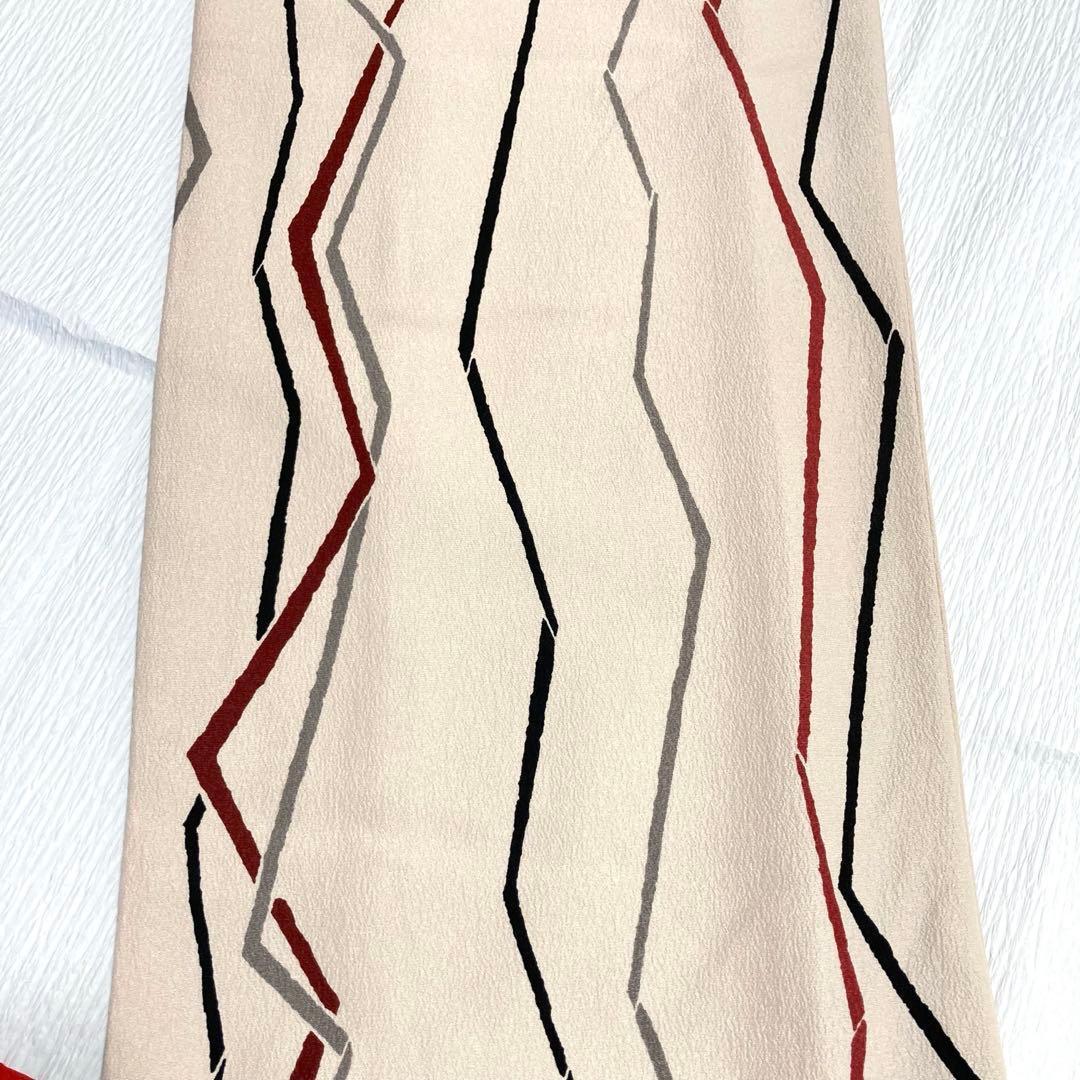 【美品✨】ヒロミチナカノ　洗える着物　小紋　惚色　縞　日本製　トールサイズ　R1