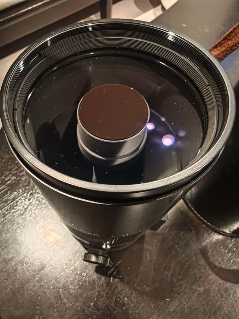 反射望遠レンズ　reflex nikkor 1000mm 1:11 革ケース付