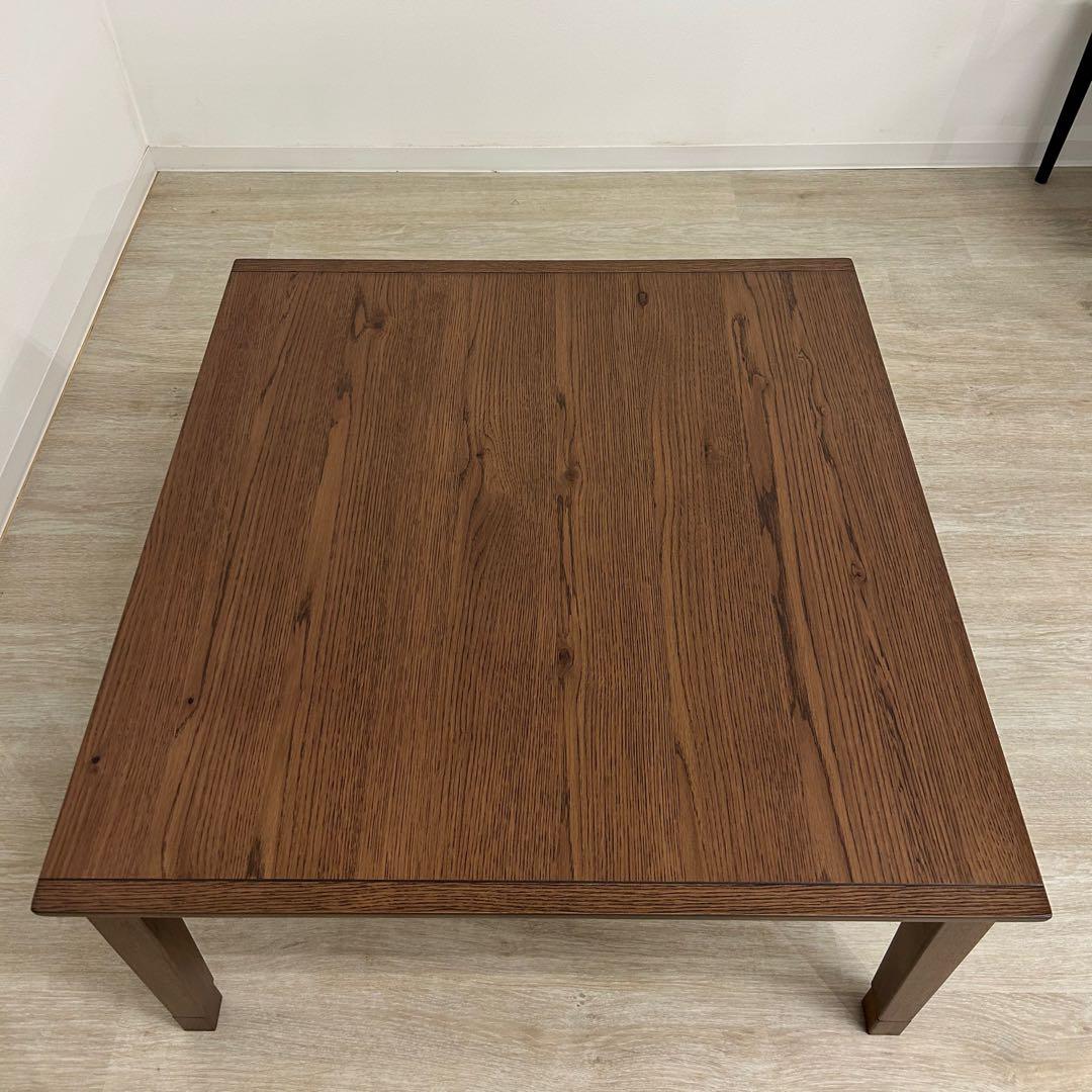 新品☆家具調こたつ 正方形 ブラウン 継脚 北欧風 リビングこたつ 木目 北欧風