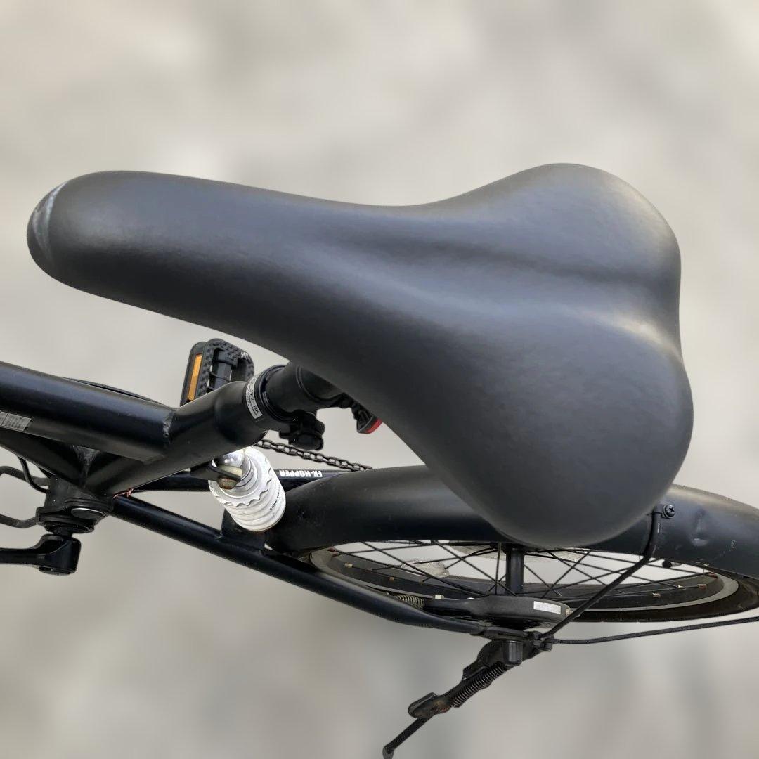 HOPPER 折りたたみ自転車 ブラック　20インチ　外装6段　ヘッドライト付き