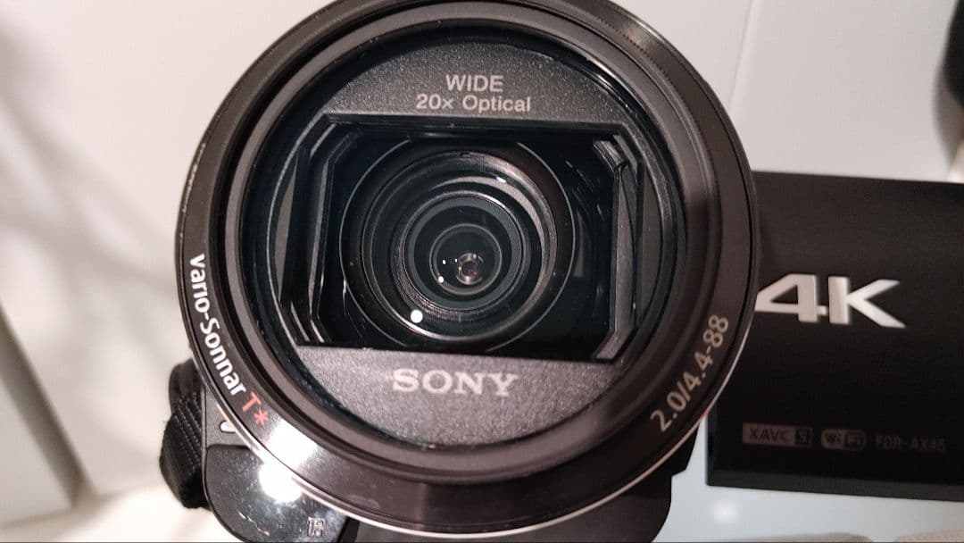 【良品】SONY FDR-AX45 4Kビデオカメラ 本体 ブラックカラー