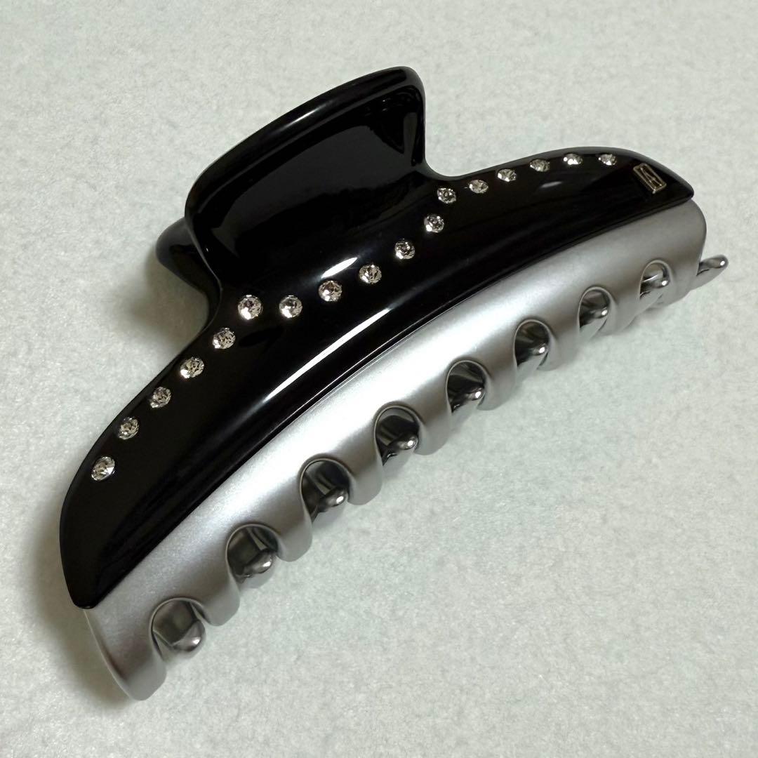 アレクサンドル ドゥ パリ スワロフスキー ヘアクリップ L ヴァンドーム 黒