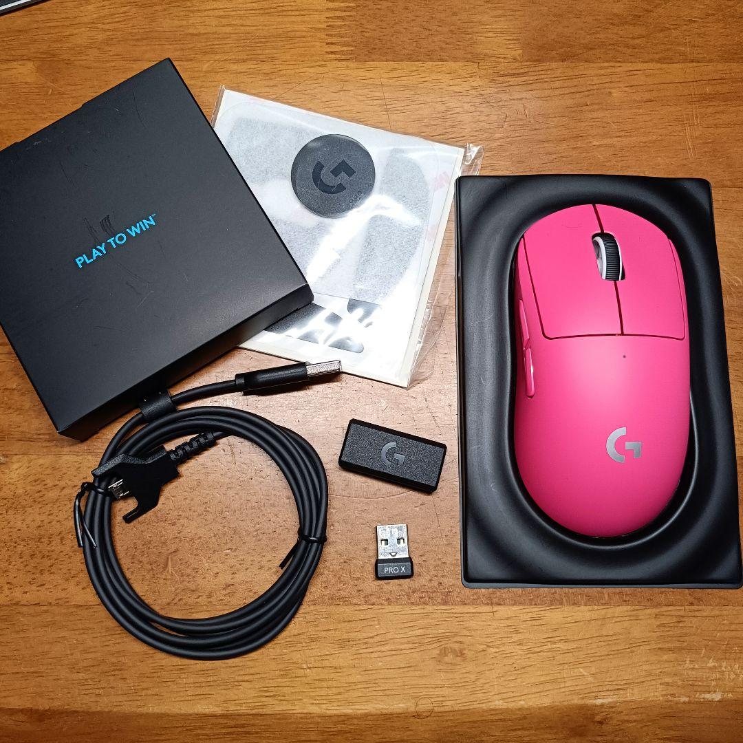 【 美品 】Logicool G PRO X SUPERLIGHT (マゼンタ)