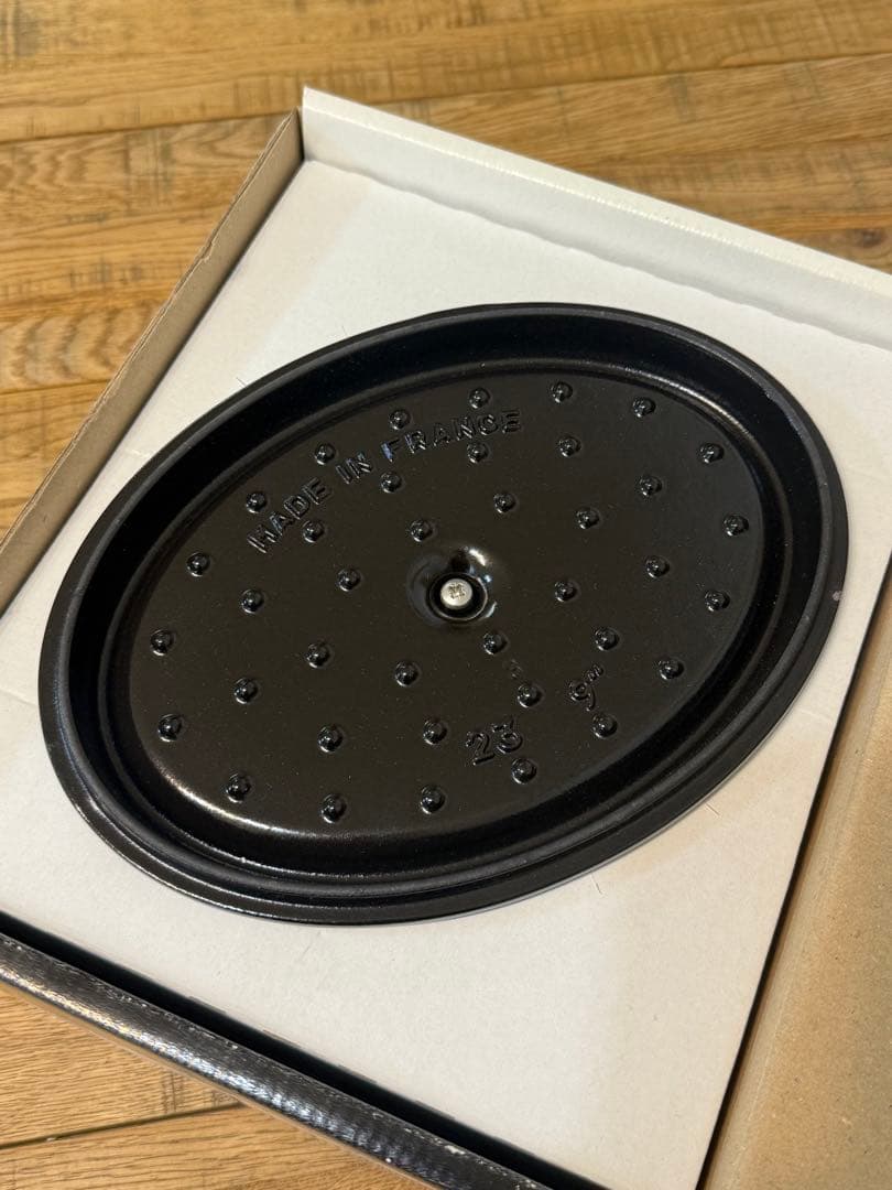 新品 ストウブ ピコ・ココット オーバル グレー 23cm 40500-236