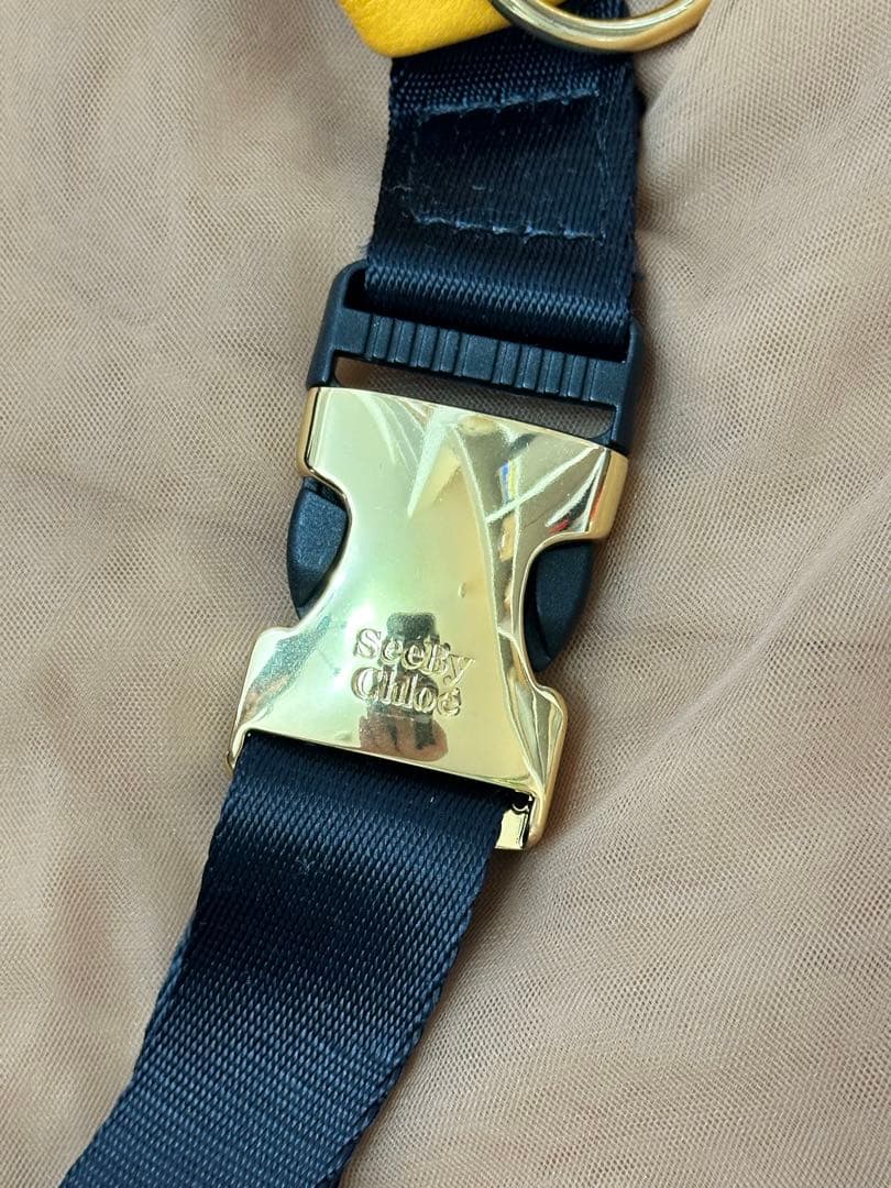 シーバイクロエ イエローボディバッグ