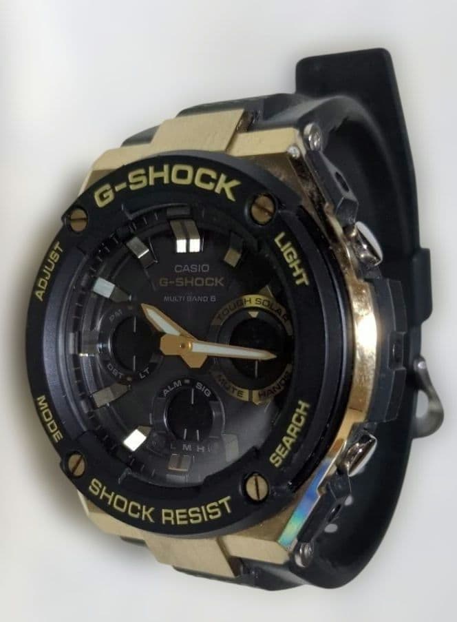 G-SHOCK GST-W100G ブラック/ゴールド