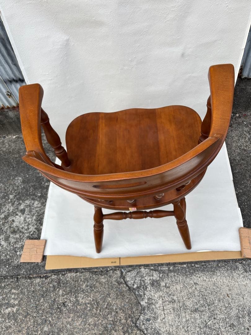 アンティークな飛騨産業 キツツキ ウィンザーチェアー　きれい　木製チェア　ラスト