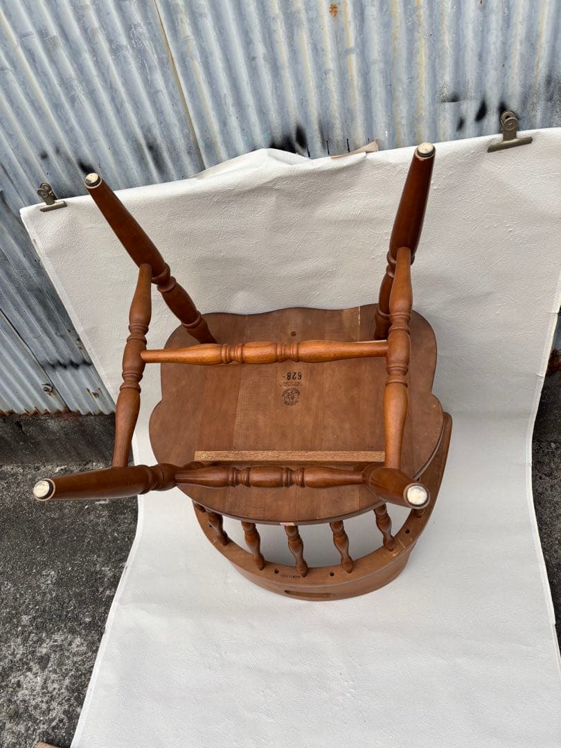 アンティークな飛騨産業 キツツキ ウィンザーチェアー　きれい　木製チェア　ラスト