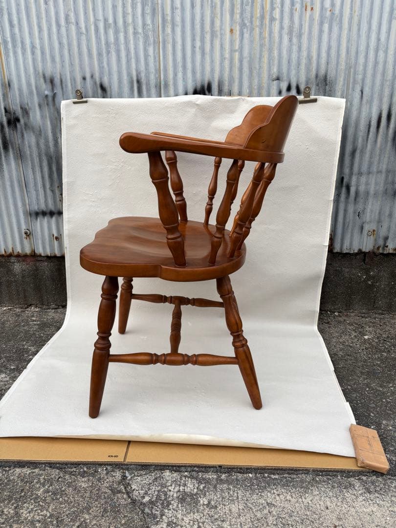 アンティークな飛騨産業 キツツキ ウィンザーチェアー　きれい　木製チェア　ラスト