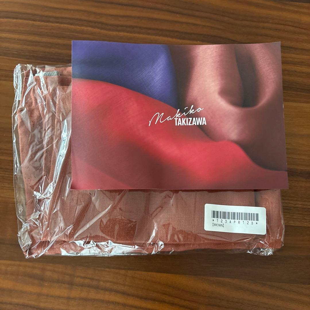 滝沢眞規子 タキマキTAKIMAKI エプロン ブラウン