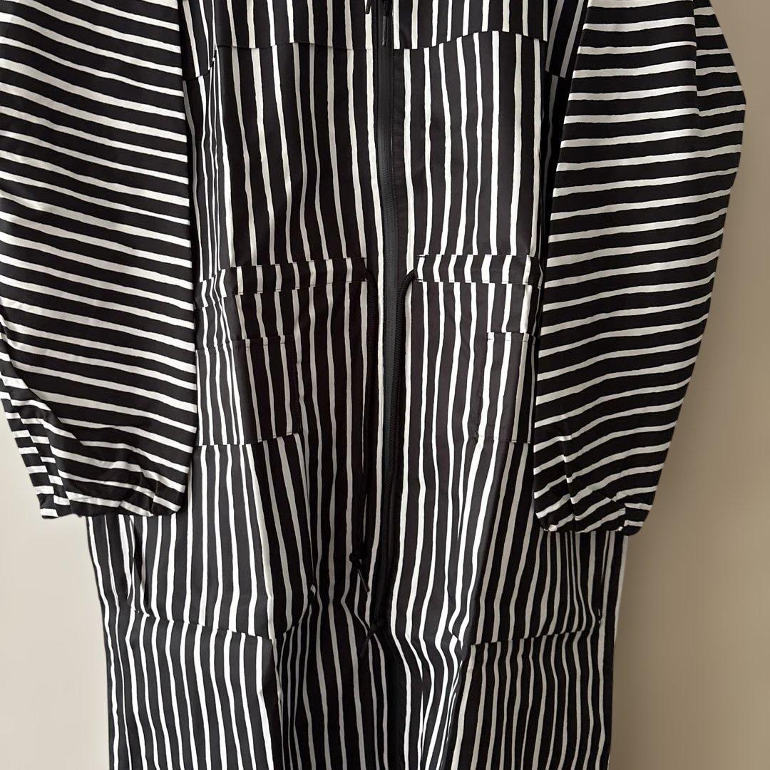 新品未使用　マリメッコ ヨカポイカ ストライプレインコート　S