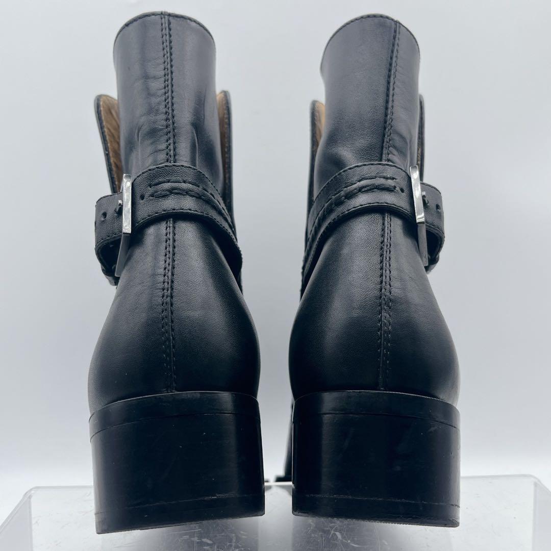 希少✨TOD'S トッズ ジョッパーブーツ ショートブーツ ベルト 黒 35.5