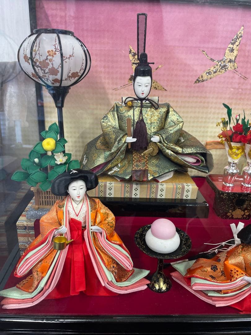 上代33万円　美帆作 極上品　正絹本金金襴 雛人形 御雛 新王飾り 灯り付き