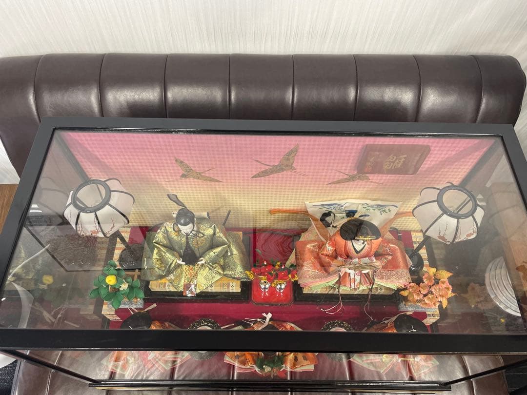 上代33万円　美帆作 極上品　正絹本金金襴 雛人形 御雛 新王飾り 灯り付き