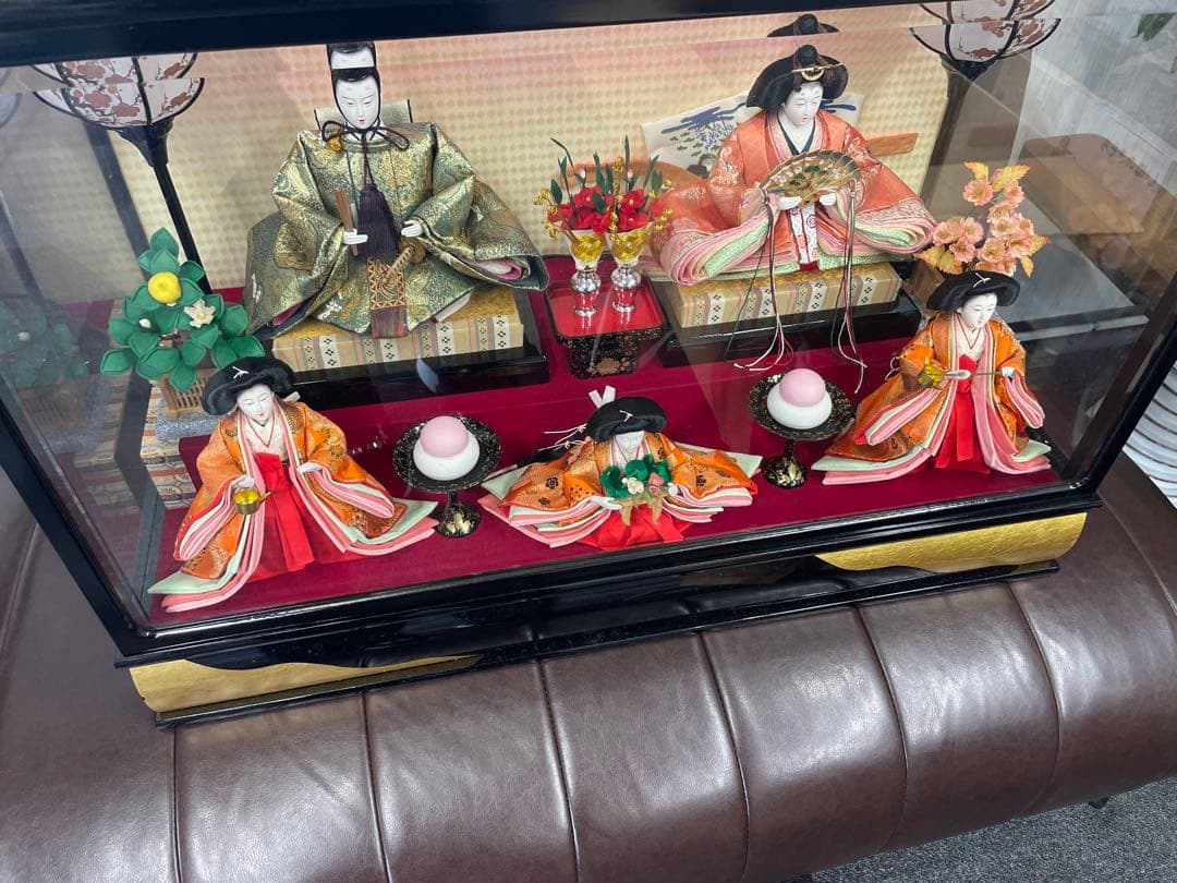 上代33万円　美帆作 極上品　正絹本金金襴 雛人形 御雛 新王飾り 灯り付き