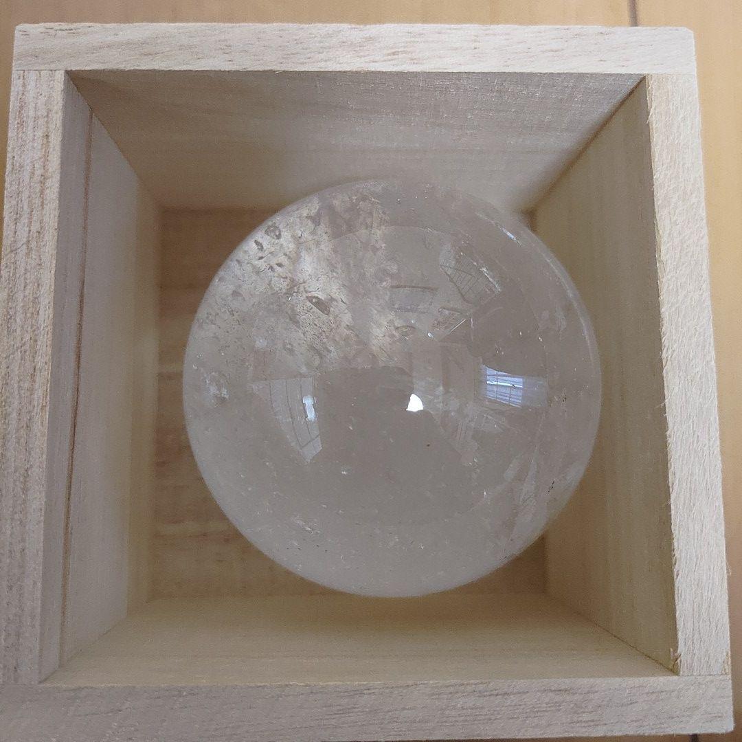 清玉 天然石 5玉セット 水晶玉 風水 直径7cm