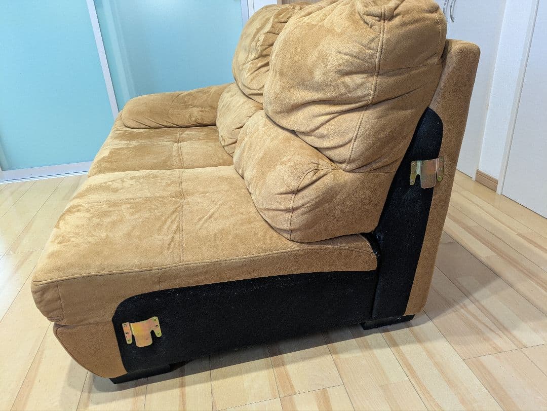 関家具　リラックスフォーム　トレビソ　スモールカウチ左　キャメル