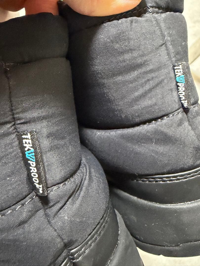 極美品ノースW Nuptse Bootie WP VII Short 黒24cm