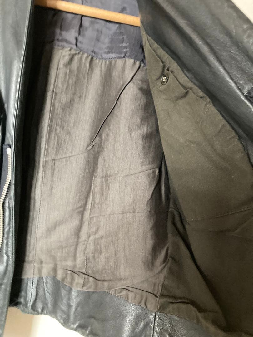 リックオウエンス　ラムレザージャケット