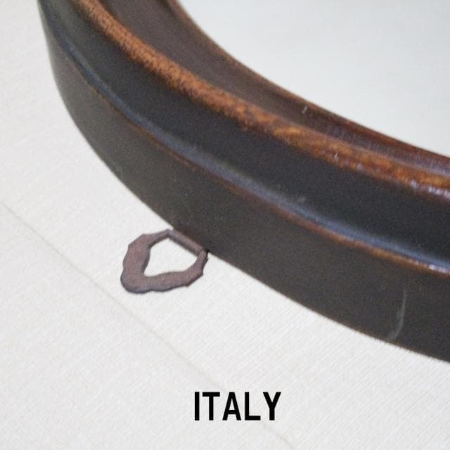 イタリア製 アンティークウォールミラー 壁掛けoval（楕円形）