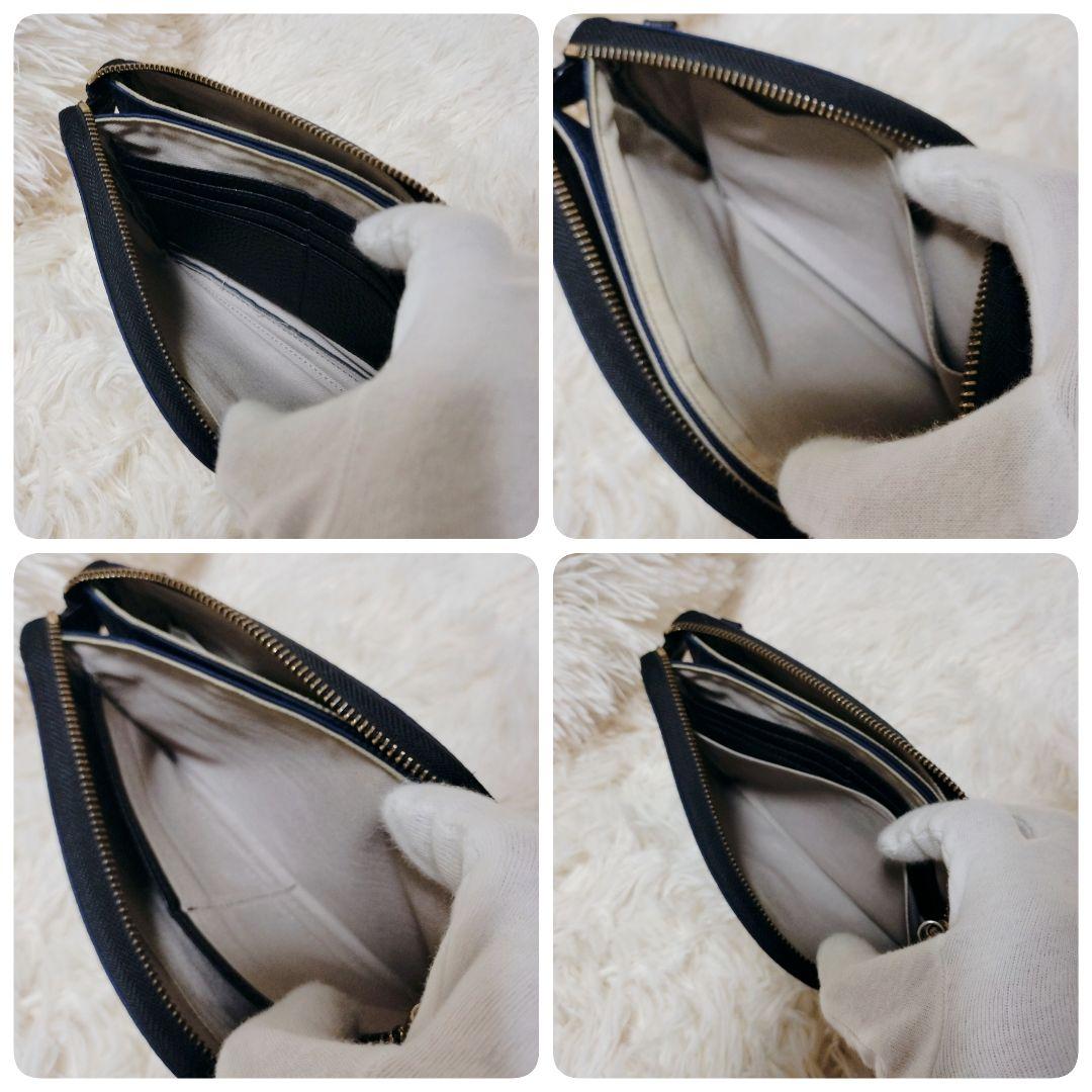 アタオ ブーブー モノグラム ナイロン 三角ロゴ ウォレット ネイビー