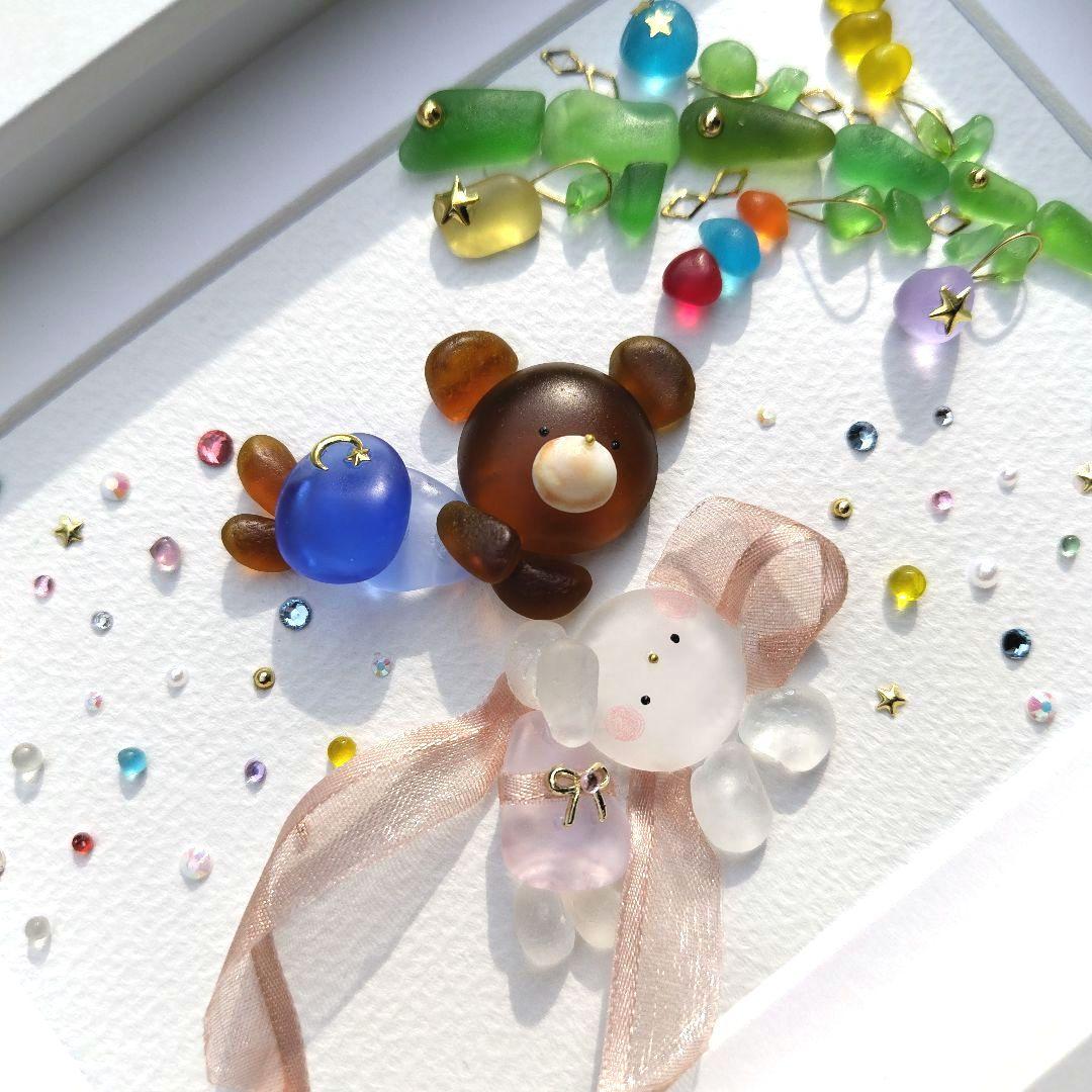 シーグラスアート『 七夕の願い.。.:*☆』他1点