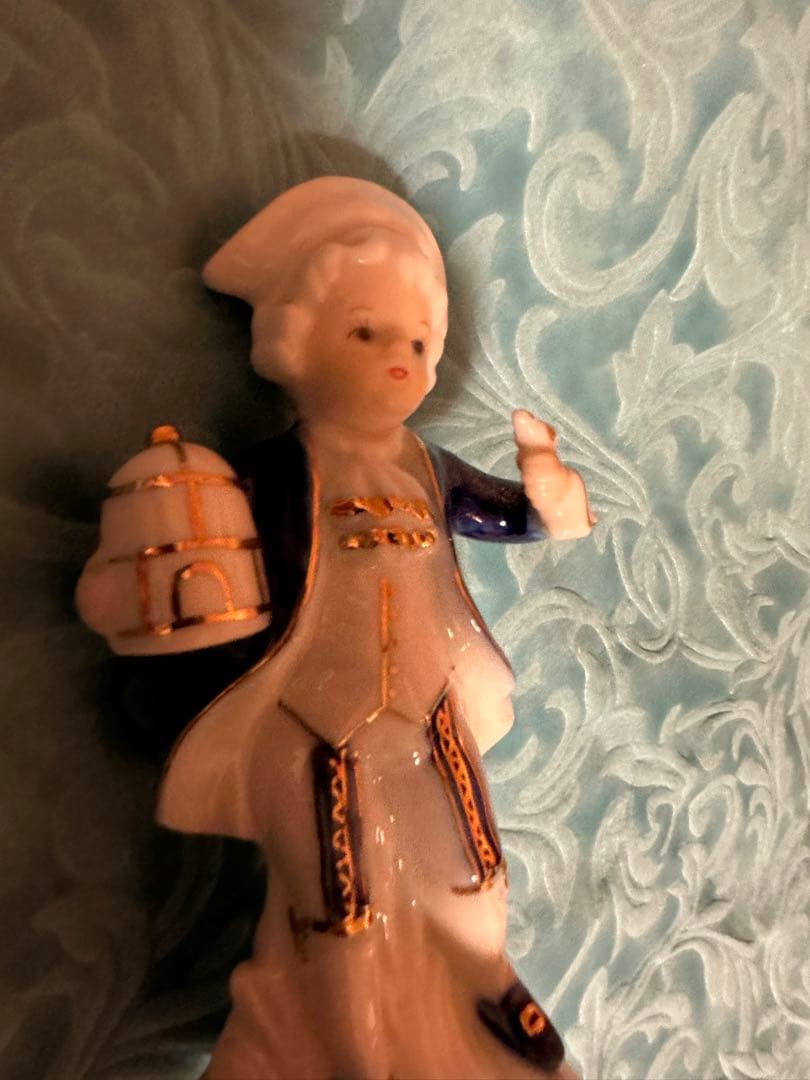 アンティーク 陶器 置物 レトロ コレクション(*ᴗ͈ˬᴗ͈)ꕤ*.お人形　　日本製