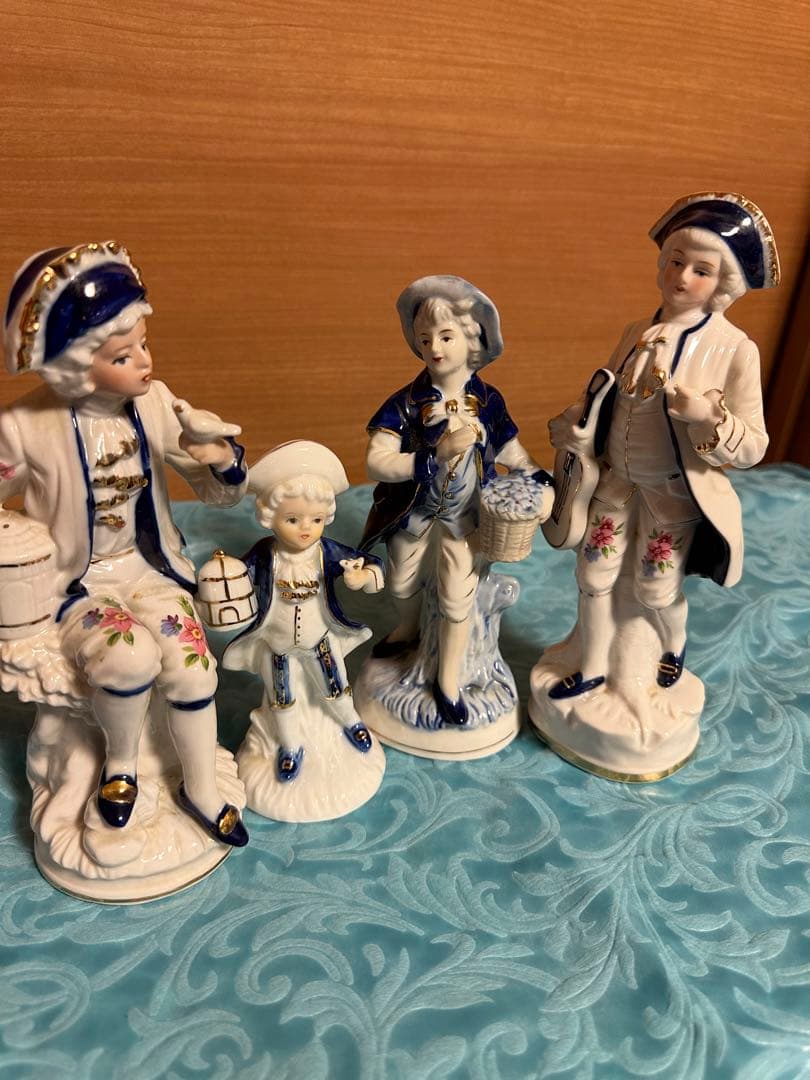 アンティーク 陶器 置物 レトロ コレクション(*ᴗ͈ˬᴗ͈)ꕤ*.お人形　　日本製