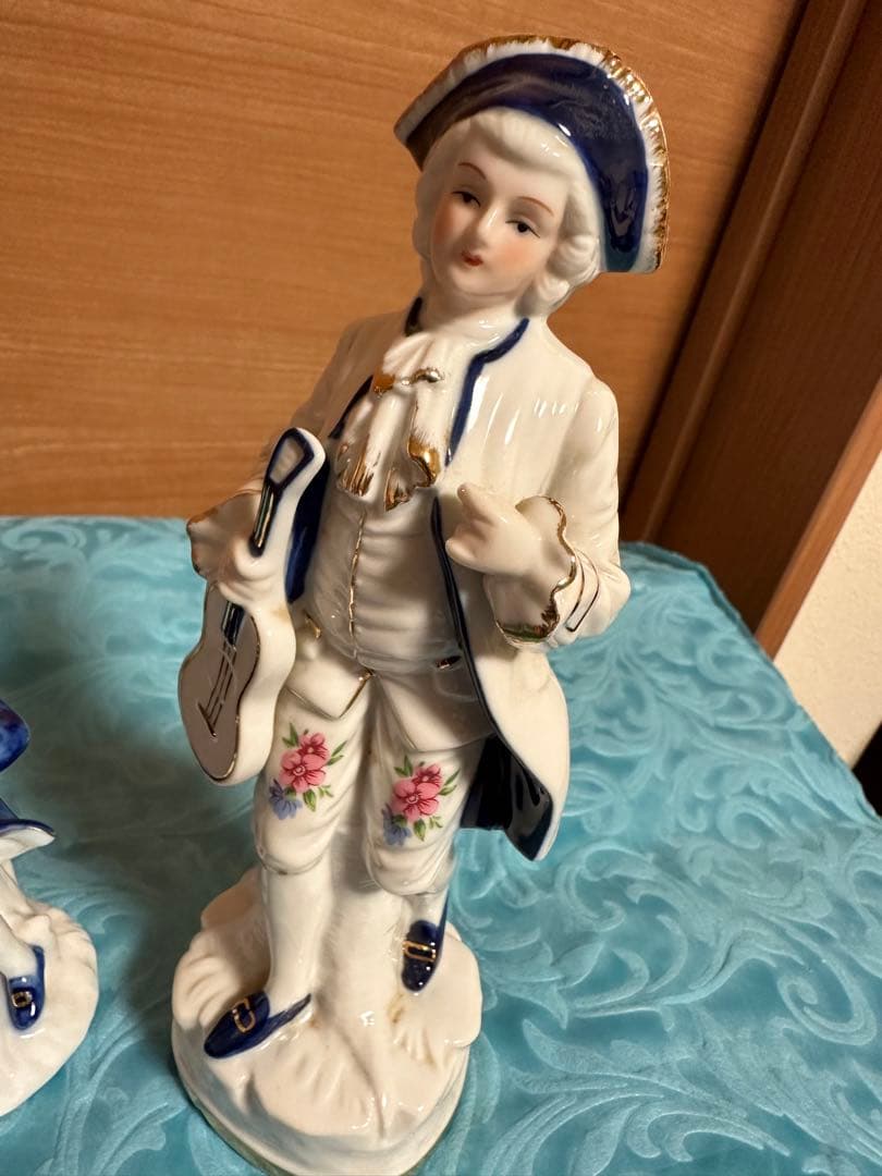 アンティーク 陶器 置物 レトロ コレクション(*ᴗ͈ˬᴗ͈)ꕤ*.お人形　　日本製