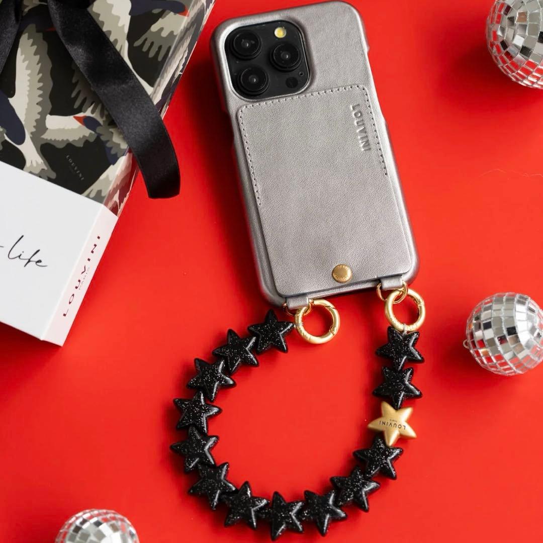 新品✨️ LOUVINI ハンドストラップ　PETIT ETOILE　BLACK