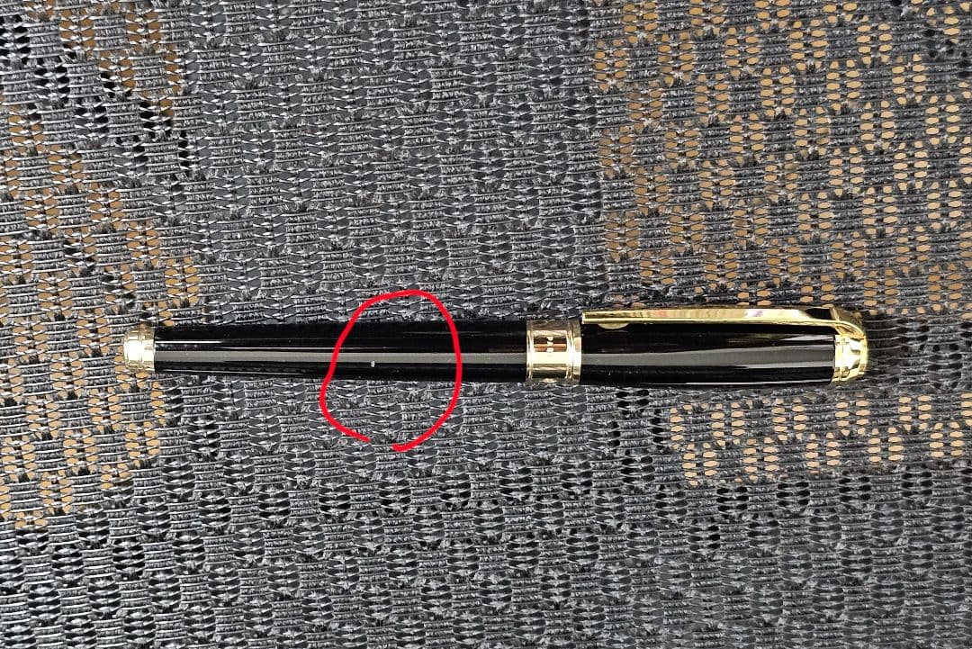 S.T. Dupont 万年筆 ラインD ブラック✕ゴールド