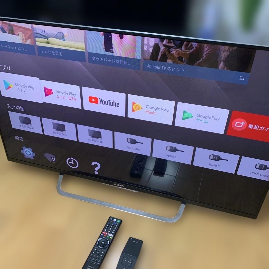 SONY 43型 KJ-43W870C 2016年製　タッチパッドリモコン付