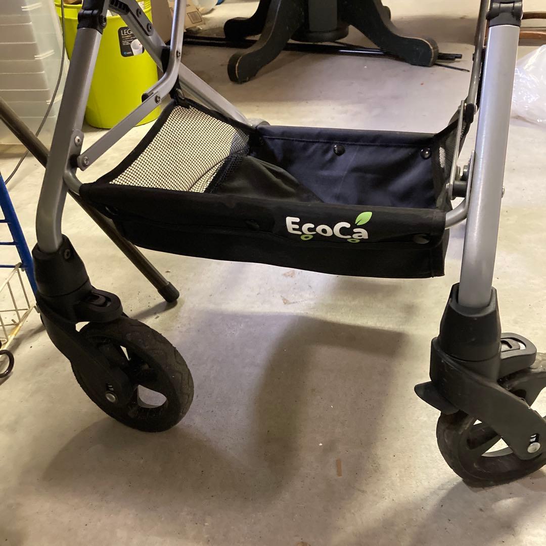 【美品】EcoCa エコカ ショッピングカート 折りたたみ マイバック付き