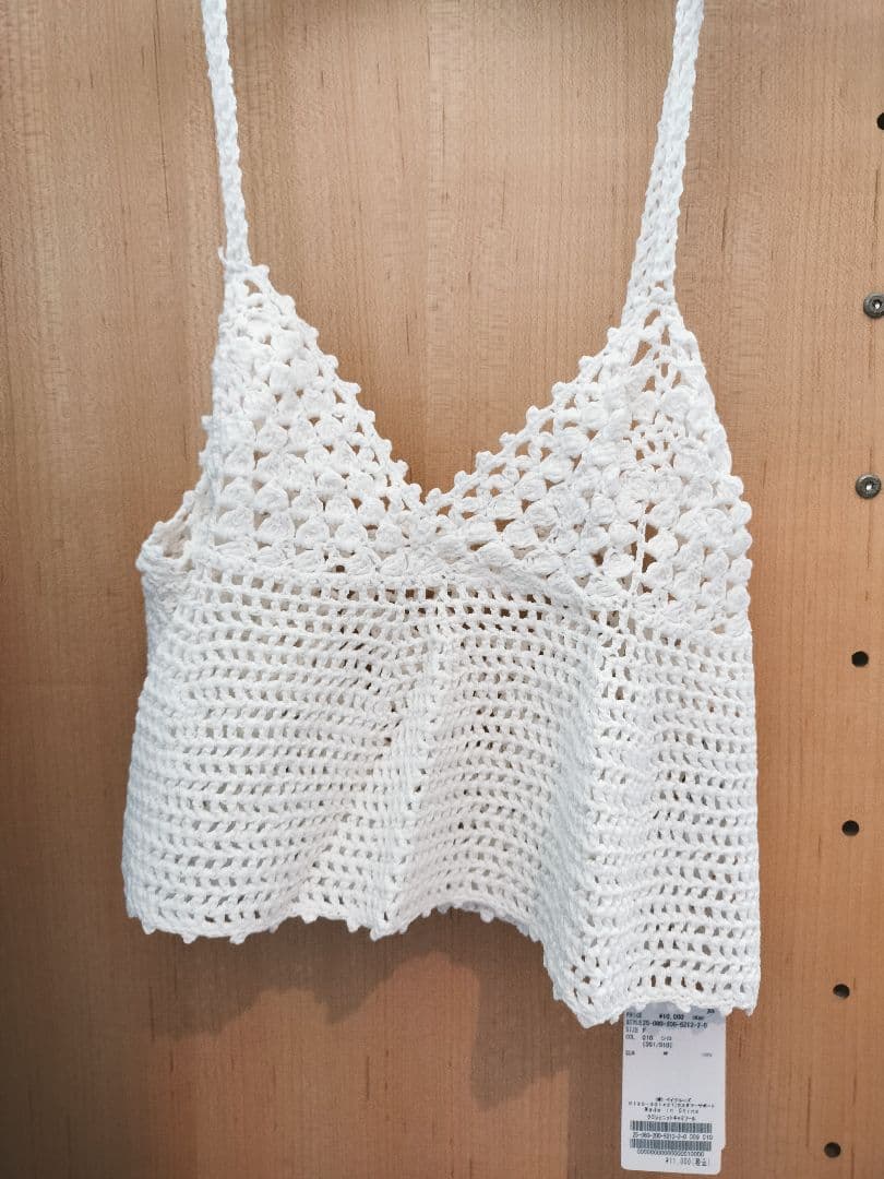 Spick and Span クロシェニットキャミソール