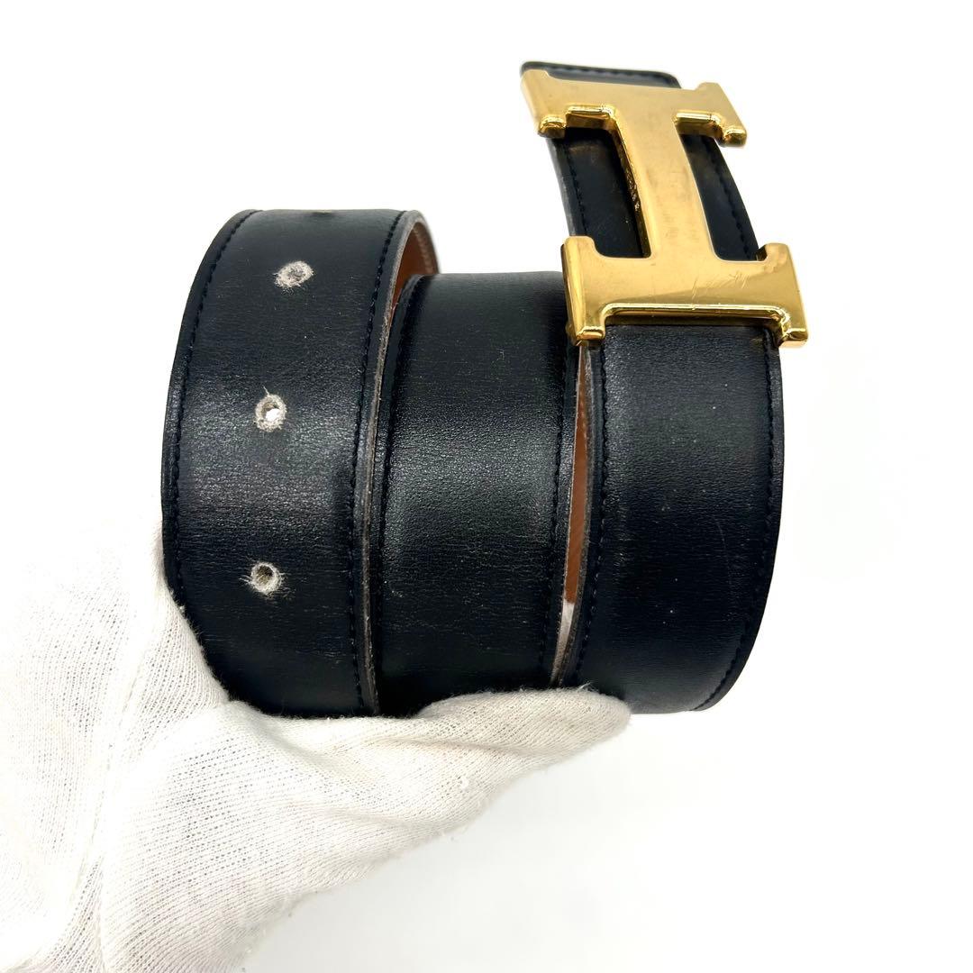 美品★エルメス ベルトバックル コンスタンス　リバーシブルベルト A刻印 65