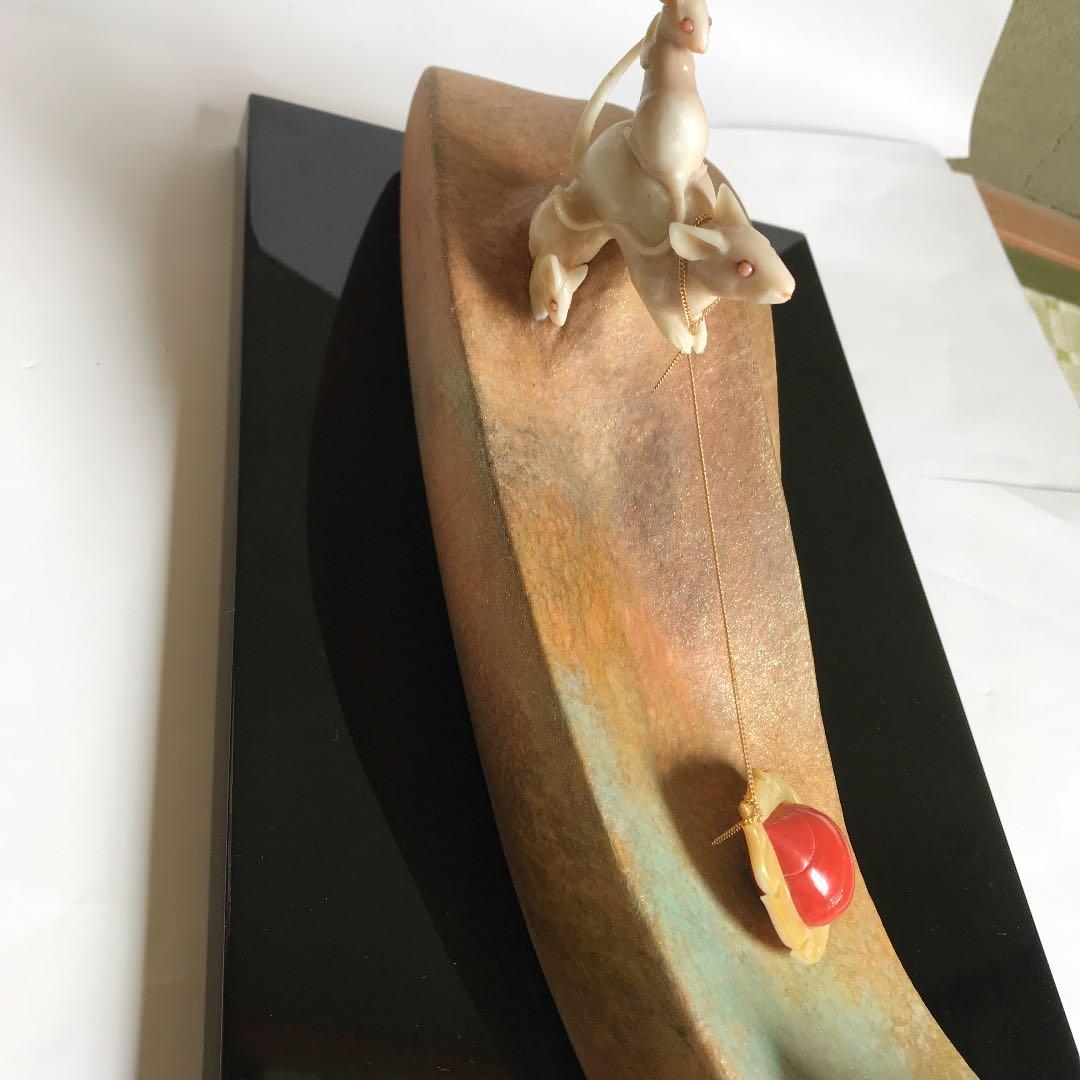 珊瑚　鼠　18金   吉祥物