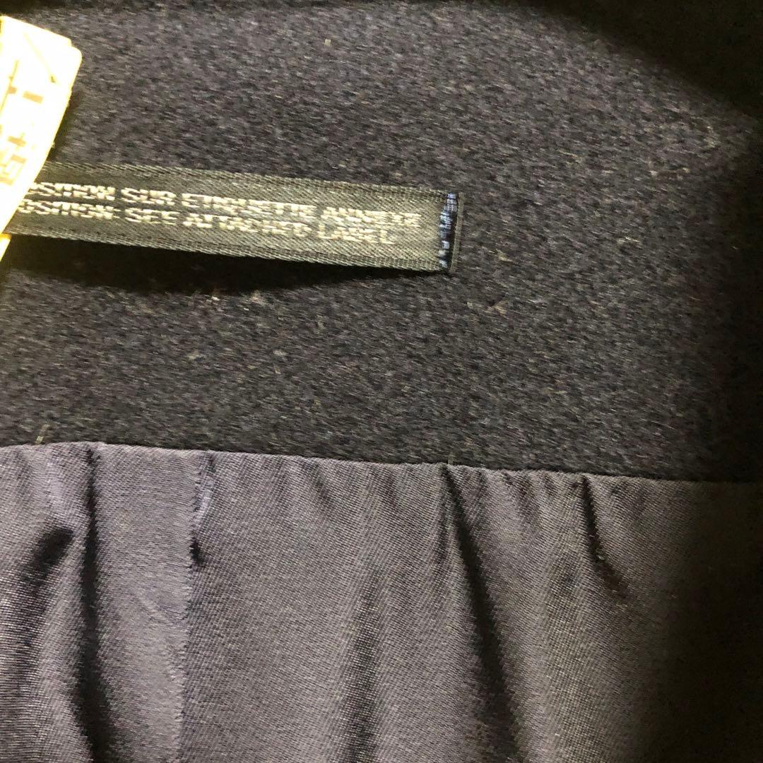 ヨウジヤマモト　ネイビー ウール混合 ピーコート