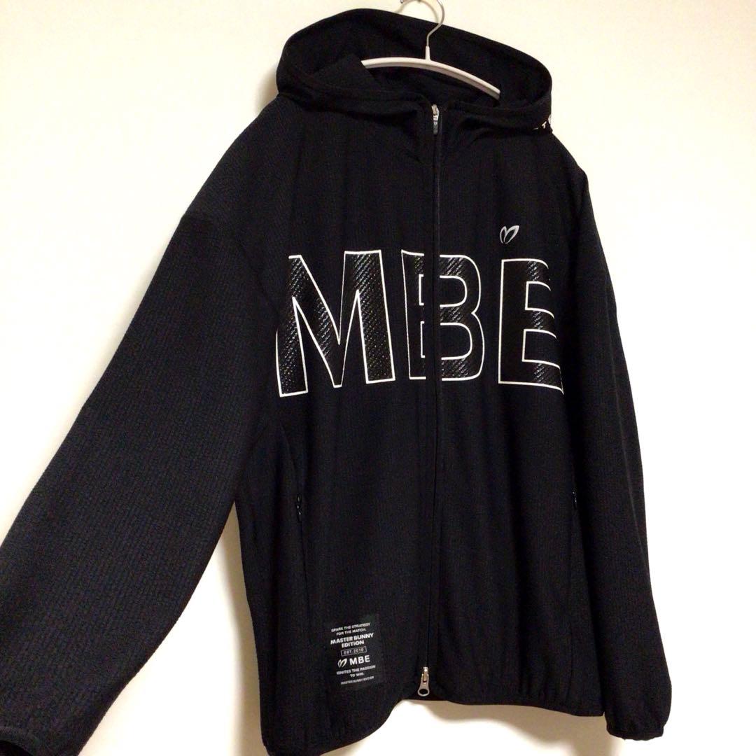 ほぼ未使用 マスターバニーエディション デカロゴ ジップアップジャケット 黒 2
