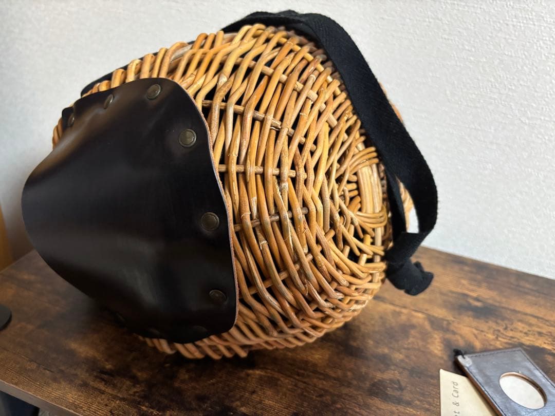 ebagos エバゴス　チョコボール　カゴ　黒革