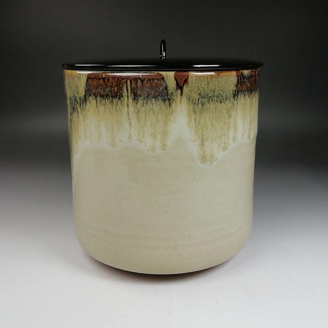 Ｗ７１　水指　『朝鮮唐津　水指』『宇田佐平 造』　共箱　茶道具