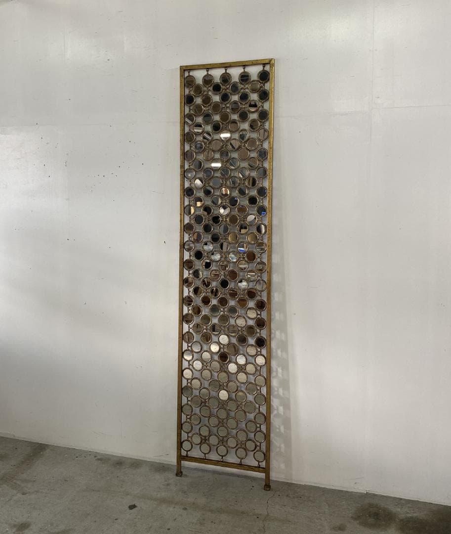 フランス アンティーク l and Mirror Screen 鏡