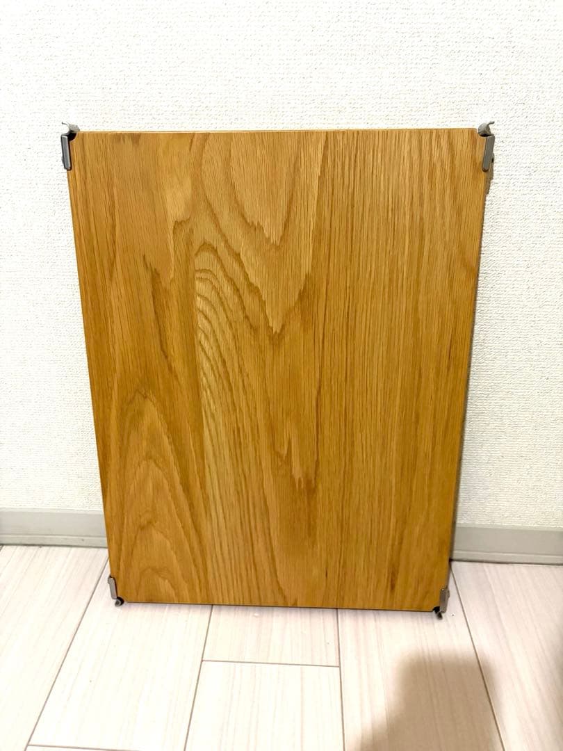 ステンレスユニットシェルフ棚　オーク材　幅56cm　6枚セット