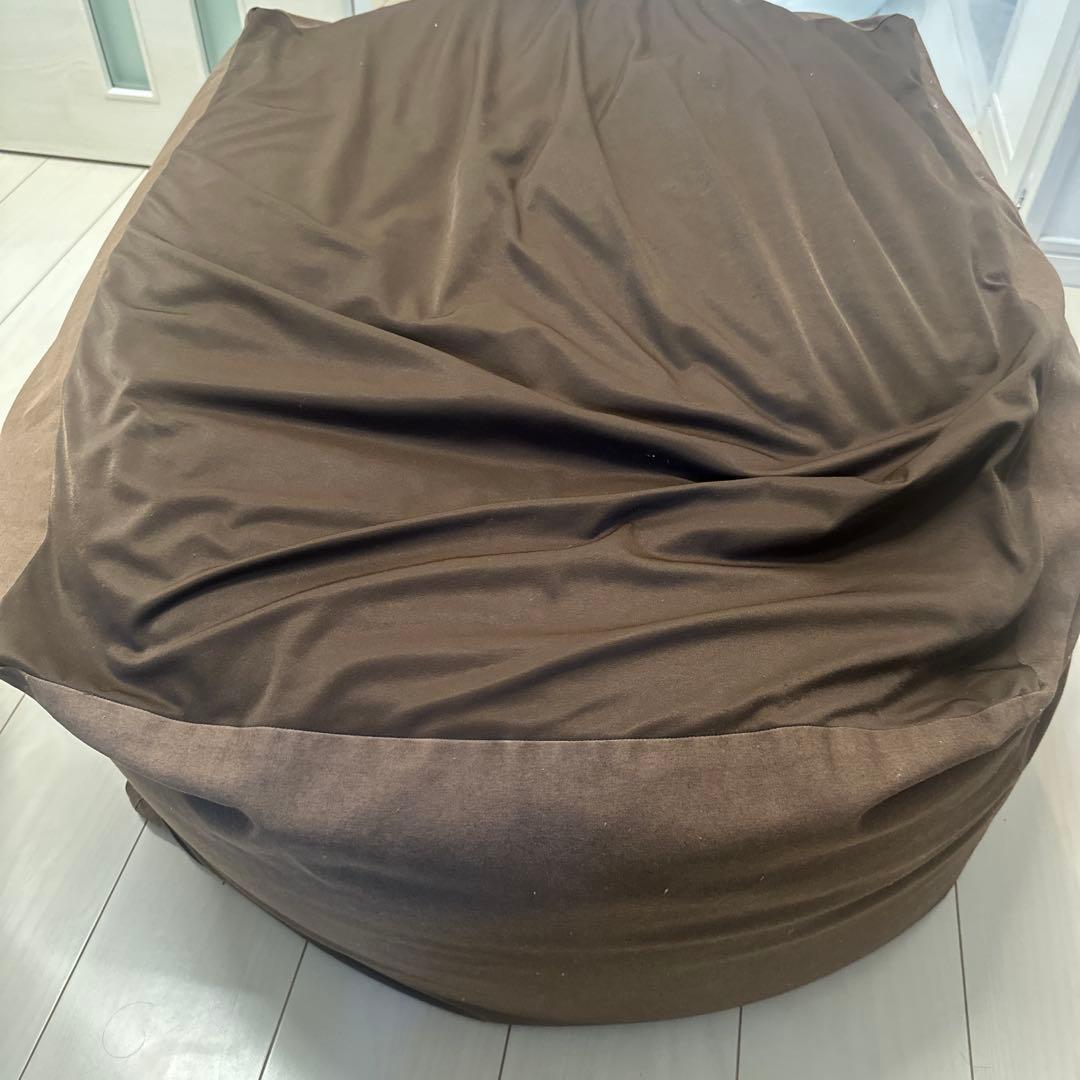 無印良品 人をダメにするソファ 本体 カバー付き 大　グレー、茶色2個セット